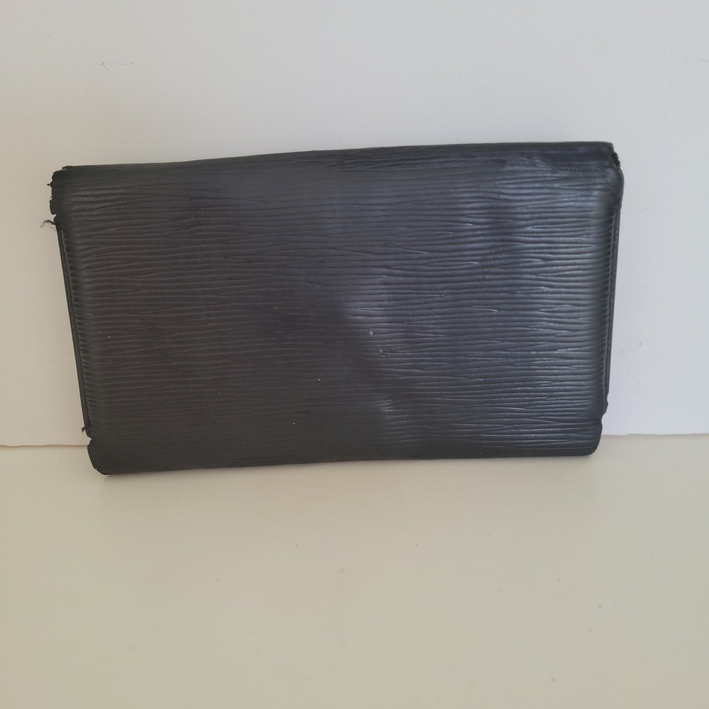 Louis Vuitton Epi Leather Long Wallet Black Noir Vintage LO1910 Spain Fair - Picture 2 of 10